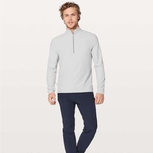 Lulu Lemon Quarterzip Large Surge Sandstone/Gray